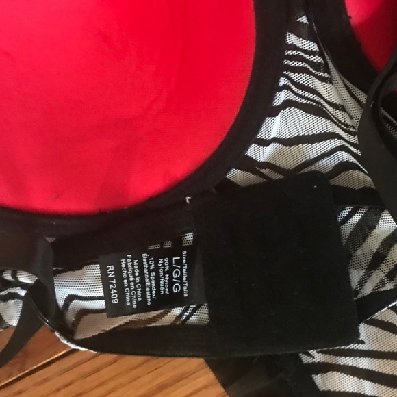 Sexy Apron Lingerie - zebra print - bra - Picture 4 of 6